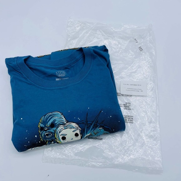 Funko Pop Tees Star Wars The Force Awakens Smugglers Bounty Mens Sz S Blue NWOT - Picture 5 of 5